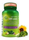 Optimális DIM 200 mg kiegészítés nőknek és férfiaknak - Szerves egész élelmiszerekkel készítve - ösztrogén és hormonegyensúly támogatás diindolilmetán komplex - Maximális abszorpció Delayed- Release kapszula - 60 gróf