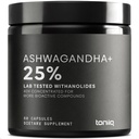 Ashwagandha - Ultra High Potency 40: 1 Kivonat 25% Withanolides - Wild Harberned in India - Highly Concentrated & Third-Party Lab Tested - 60 kapszula
