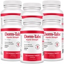 Derm Tabs Regular Strength for Dogs - Természetes olaj, Vitaminok, Ásványok, és antioxidánsok - Támogatása egészséges bőr és csökkenti shedding - 720 rágótabletta