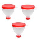 gofidin 3PCS 200ML Hordozható fehérje por tölcsér hordozható tölcsér tölcsér gym partner a víz palack fitness fehérje Shaker palack tápanyag tároló tartály