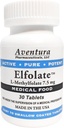 ELFOLATE ® 7, 5 mg L- Metilfolát Metilfolát Metilfolát Orvosi élelmiszer kiegészítés Professzionális Erő Aktív Tiszta Erő 30 tabletta