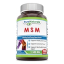 Pure Naturals MSM (Metil-szulfanil-metán) Supplementary 124; 1500 Mg Per Serving Aving 124; 180 Tabletta