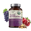 Reine organische Trans-Resveratrol-Ergänzung mit Quercetin, Vegan Antioxidant Nahrungsergänzungsmittel für Herz, Haut, Haar, Nägel | Quelled aus Japanisch Knotweed | 90 Kapseln