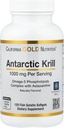 California Gold Nutrition Antarktisz Krill olaj, Omega3 Foszfolipidek természetes okcurring Astaxantin, Természetes Strawberry & Lemon Flavor, Nem GMO, 1000 mg, 120 Fish Gelatin Softgels