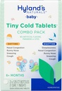Hyland 's Baby Tiny Cold Tabletta, Day and Night Value Pack, Infant and Baby Cold Medicine, Decongestant, Runny Orose and Cough Relief, 250 Quick- oldó tabletta