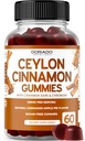 Ceylon fahéjas gumik (60 gróf) Almaalmabor Ecetes fahéj, Turmix, Berberine & Ginseng emésztésre teljes wellness támogatás - Ceylon kiegészítők - Vegán széf & USA Made