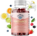 myPEAK Radiance Vegan Collagen Booster und Superfruit Gummis, Collagen Ergänzungen mit Superfruits und hautsteigernden Nährstoffen, Haarhaut und Nägel Vitamine für Schönheit, 60 Gummi