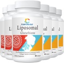 Liposzómás Glutathion Softgels, fokozott abszorpció - Liposzómás szállítás, Aktív forma L- Glutation, Celluláris, Immunfunkció & Máj Detox, Gazdag antioxidáns Formula, Gluten Free, 360 Softgels