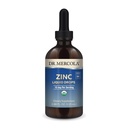 Dr. Mercola Zink-Flüssigtropfen - Unterstützt Immun- & Organ-Gesundheit - 15 mg Organische Zink-Flüssigtropfen - USDA Organic - NSF zertifiziert - Non-GMO, Gluten-Free & Soy-Free - 3.88 fl oz (28 Servierungen)
