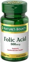 Folic Acid 800 µg tabletta Maximális hatáserősség, 2 üveg (250 db)