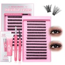 Beetles Lash Clusters Kit Love Expressing 60D 80D 9- 18mm Eyelash Clusters Kit 280pcs Egyéni Lash Extension D Curl 3D Fluffy Fals Eyelash Extension DIY K009