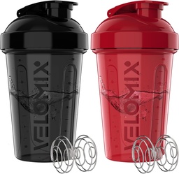 VELOMIX -2 Package-20 oz Protein Shaker palackok proteinkeverékekhez - 2x Wire Whisk Whisk Whisk