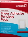 LEADER Sheer ragasztó köteg lapok, csomagok keverékek bőr, magas abszorbens Non-Stick Pad, az elsősegély és sebápolás védelem, Hasonlítsa össze a Band- Aid, Minden egy méret 3 / 4 "x 4", 100 ct.