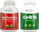 Purely Holistic Red Yeast Rice 1200mg & Niacin + CoQ10 100mg - 120 kapszula & 240 Softgels Bundle - Készült az USA-ban