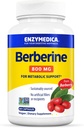Enzymedica Berberine 800 mg - Vegan Capsules for Metabolic Support - from Sustainable Sourced Barberry - Non-GMO, Gluten- Free, No Fillers or Substances - 60 Capsules