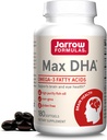 Jarrow Formulas MaxDHA - 180 Softgels - Magas tisztaságú halolaj - Supplement Supports Brain & Eye Health - Összpontosítva Omega3 zsírsavak és dúsított DHA - 90 Servings