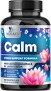 Természetes nyugalom, lazítás és lazítás - Ashwagandha, GABA, Magnézium, L- Theanine & More - Natural Focus, Energy & Immune Support - Nature 's Non-GMO, Vegan, Gluten Free, Palackozott USA - 120 kapszula
