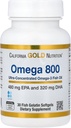California Gold Nutrition Omega 800 Ultra-koncentrált Omega3 Fish Oil, kd- pur ® Trigliceride Form, 30 Fish Gelatin Softgels (1000 mg / Softgel)