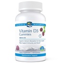 Nordic Naturals Pro Vitamin D3 Gumies, Wild Berry - 120 Gumies - 1000 NE D3-vitamin - Nagy ízű - Egészséges csontok, Hangulat & Immunrendszer funkció - Non-GMO - 120 Servings