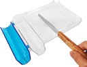 Medestreter Right Hand Pill Counting Tray with Spatula (Clear - Wood Handle)