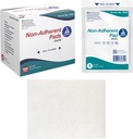 Dynarex Non- Adherent Pads- Sterile, Personally Package, Non- Stick Wound and Burn Care, Soft & Highly Absorbent, 3 "x 4", 1 Box of 100 Non- Adherent Pads- Sterile