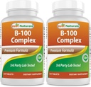 Best Naturals B 100 Complex 120 tabletta (B Complex Vitamins) (120 darabos kiszerelés)