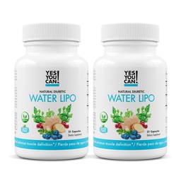 De igen! Természetes víz Lipo tabletták - Diuretikus tisztítás elektrolitok és vitaminok - Segít a vízvisszatartás - gluténmentes, 21 kapszula üvegenként (2 csomag)