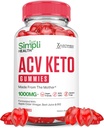 Simpli Health Keto ACV Gumies Advanced Formula 1000MG Keto Gumies Apple Cider Equiple Pomegranate Beet Juice Powder B12 Vegan Nem GMO 60 Gumis