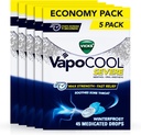 Vicks VapoCool súlyos torokcseppek, Max Strength mentol, Soothes Sore torok fájdalom, Winterfrost Flavor, 225ct (5x 45ct)