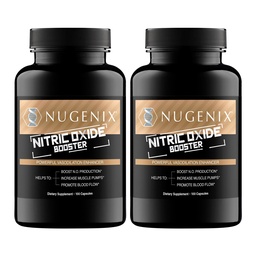 Nugenix Nutric Oxide Booster Supplement - Nutric Oxide Flow, L- Arginine, L- Citrullin, Pine Bark Extract - Vasodilator - 200 Count