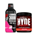 PROSUPSPS L- karnitin 3000 Stimulant Free Liquid Shots (Sárkánygyümölcs) és Mr. Hyde Aláírás sorozat Pre- Edzés Energy Powdered Drink (Gyümölcs Punch) Bundle