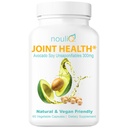 Natural & Vegan-Friendly Joint Health Supplement, Avocado Soy Unsaponifiables 300mg, Non-GMO, Free of Any Gluten, Artificial Colors or Flavors, Dairy and Shellfish, 60 Day Supply.