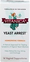 Vitanica Élesztő Tartózkodási, Homeopátiás Vaginal Suppostaries, a Yeast Infection Systems, Relieves Burning, Viszketés és mentesítés, Boric Acid, Tea Tree Oil & Probiotics, Vegan (Élesztő letartóztatás, 14)