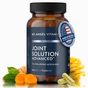 Mt. Angel Vitamins - Joint Solution Advanced, with Curcumin C3 Complex, Glucosamine, Hyaluronic Acid, Bromelain, Collagen Type 2 & MSM, Javítja a folyadék és támogatja Joint Comfort (60 kapszula)