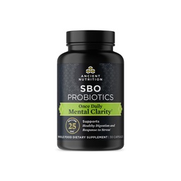 Ancient Nutrition Probiotics for Mental Clarity, Ave Daily Probiotics 30Ct, Helps Promote Mental Clarity and Concentration, Supports Healthy Energy and Moreful Sleep, 25 Million CFU *