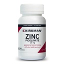 Kirkman - Cink Picolinate 25 mg - Hypoallergén - 150 vegetáriánus kapszula - Gluten Free - Casein Free - Ásványok