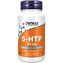 NOW Foods kiegészítők, 5- HTP (5- hidroxitriptofán) 50 mg, Neurotranszmitter Support *, 90 Veg kapszula