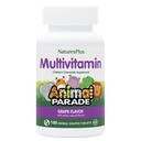 NaturesPlus Animal Parade Children 's Chewable Multivitamin - Grape Flavor - 180 Animal- Shapped Tablets, Pack of 2 - Promotes Health & Well- Being - Vegetáriánus, Gluten Free - 180 Total Servings