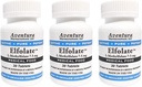 ELFOLATE ® 7, 5 mg 3 Pack L- Metilfolát Metilfolát Metilfolát Orvosi élelmiszer kiegészítés Professzionális Erő Aktív Tiszta Erő 30 tabletta
