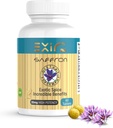 EXIR Saffron Supplement - 124; Támogató Fókusz, Egészséges táplálkozás Habits, Hangulat, Metabolizmus, 60 tabletta