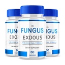 (3-as csomag) Fungus- Exdoous - Tablets Supports Strong Healthy Natural Nails - 180 kapszula, fehér