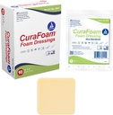 Dynarex 3011 CuraFoam Foam Dressing, Non-Bordered, Sterile, Provides Cushioned and Moist Wound Care, 2 "x 2", csomag 10