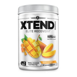 Xtend Original BCAA Powder, 7g BCAA and 2.5g L- Glutamin Izom Recovery Hydration and Lean Muscle, Sugar Free Intra and Post Workout Drink with Electrolytes, Mango Madness, 30 Servings