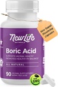 NewLife Naturals - Medizinische Grad Borsäure Vaginal Suppositorien - 600mg - 100% reine Frauen pH Balance Pillen - Hefe Infektion, BV - 90 Kapseln: Made in USA