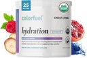 Sprout Living, Colorfuel Hydration Powder Drink Mix, Organic Superfoods + Adaptogens & Recovery, Electrolytes, Himalájai Pink Salt, Blue Spirulina, Blue Raspberry Flavor (25 szolgáltatás)