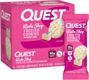 Quest Nutrition Frosted Cookie Twin Pack, Születésnap Cake, 1g Sugar, 10g Protein, 2g Net Carbs, Gluten Free, 8 Count (1-es csomag)