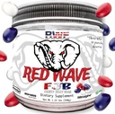 Red Wave Pre Workout Powder with Creatine for Men & Women - Fully Dosed Supplement, Citrulline, Beta-Alanine, 300mg Kevert koffein, Nootropics, Long Lasting Energy, 540 Grams (Gyümölcs Jelly Bean)