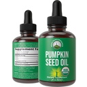 Pumpkin Seed Oil. USDA Organic Vegan folyadék cseppentő kivonat a nők és férfiak. Kiegészítés a haj növekedés, bőr egészség, UT, Prosztata támogatás. Zéró cukor, glutén mentes.