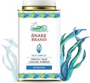 Snake Brand Tompa Hőhűtés Por mindennapos használatra - Anti-Chafing, Hőkiütés Relief, Ocean Fresh Kelp Scent (4.9 Oz / 140g)