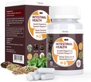 Gut Health Cleanse Detox kapszula - Intestinal Cleaner Wormwood, Fekete Dió, Fokhagymás Bulb, Szegfű támogatás Colon Cleanser & Digestion System for Women & Men, 30 Caps